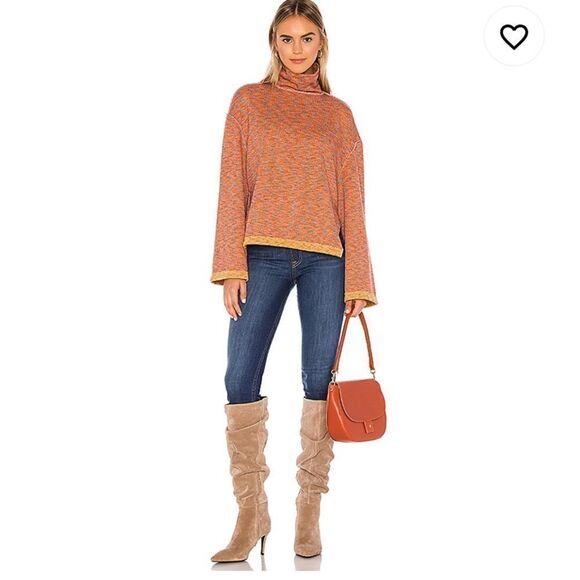 We The Free Sunny Days Turtleneck Top Feminine Contemporary Boho Casual - Picture 2 of 14